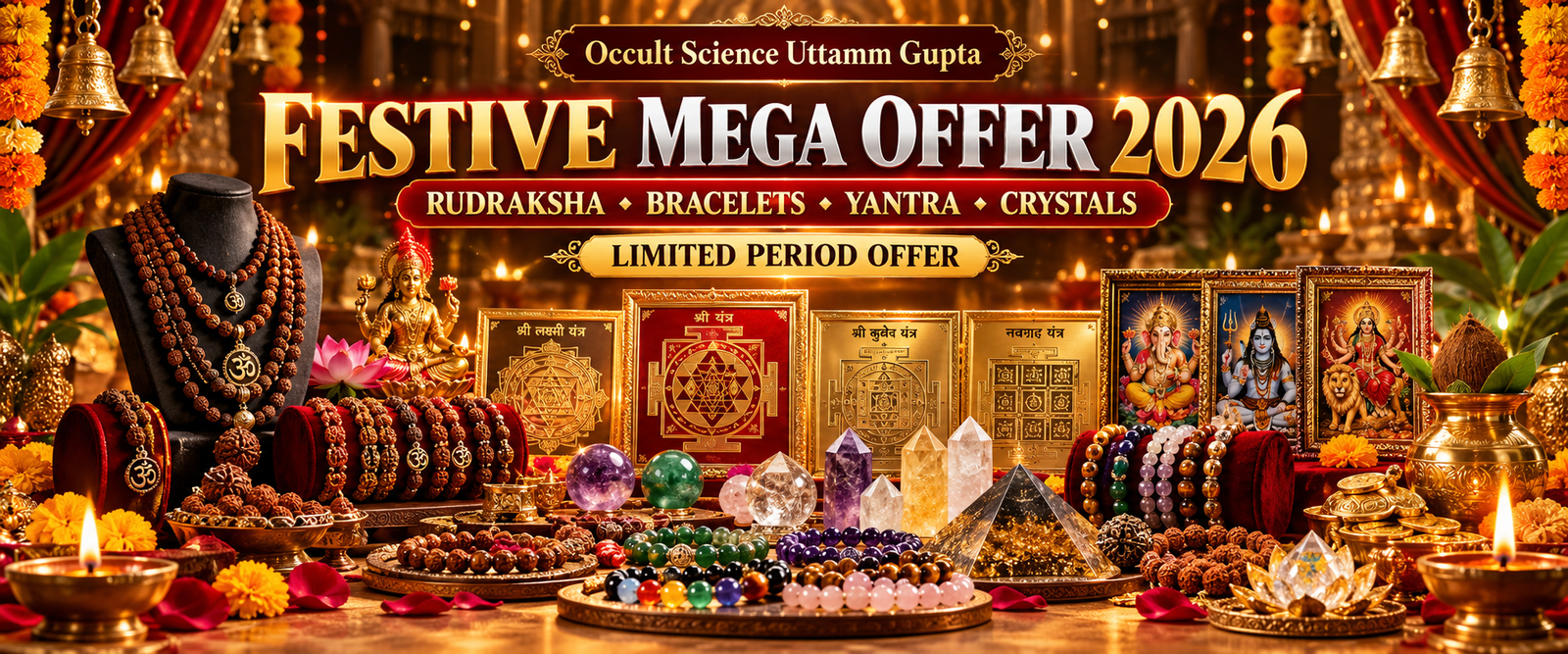 Festive Mega Offer_ Rudraksha and Yantra Treasures
