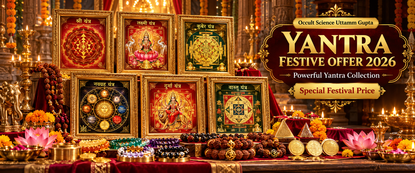 Luxurious Festive Yantra Collection Display